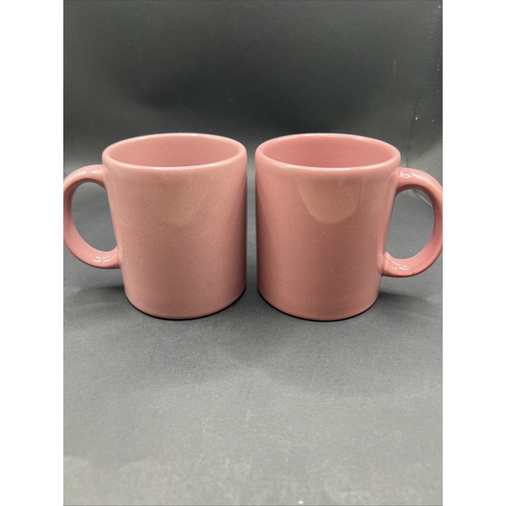 Vintage Set of 2 Waechtersbach Spain Old Rose Color Ceramic Coffee Mug